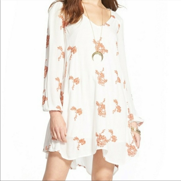 Free People Emma Embroidered Boho Swing Dress - Picture 2 of 8